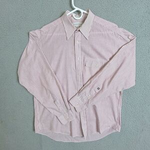 Givenchy Men's Striped Button-Down Shirt red and white size 16
